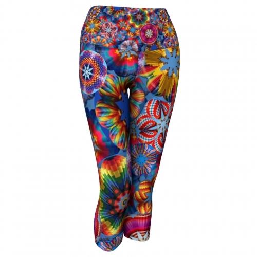 Flower Power Capri Leggings