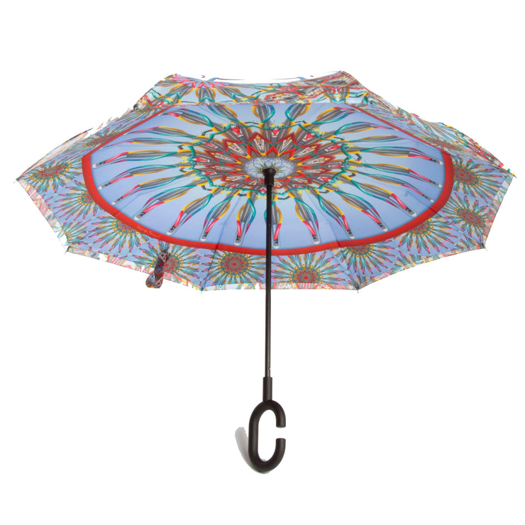 Needle, Thread and Knot (Milan) World Tour Reverse Umbrella inside