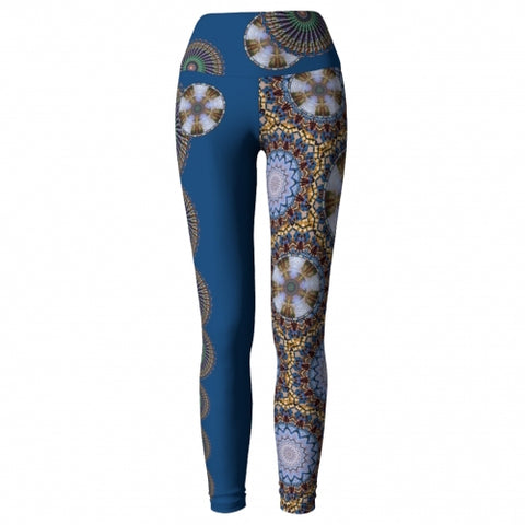 Deliquescence Charleston Yoga Leggings front view 2 Wendy Newman Designs
