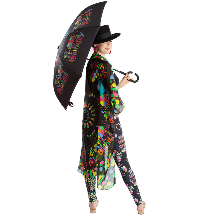Birthday scarf/kimono, umbrella and leggings