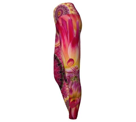 Dahlia_Yoga_Leggings Wendy Newman designs side Left