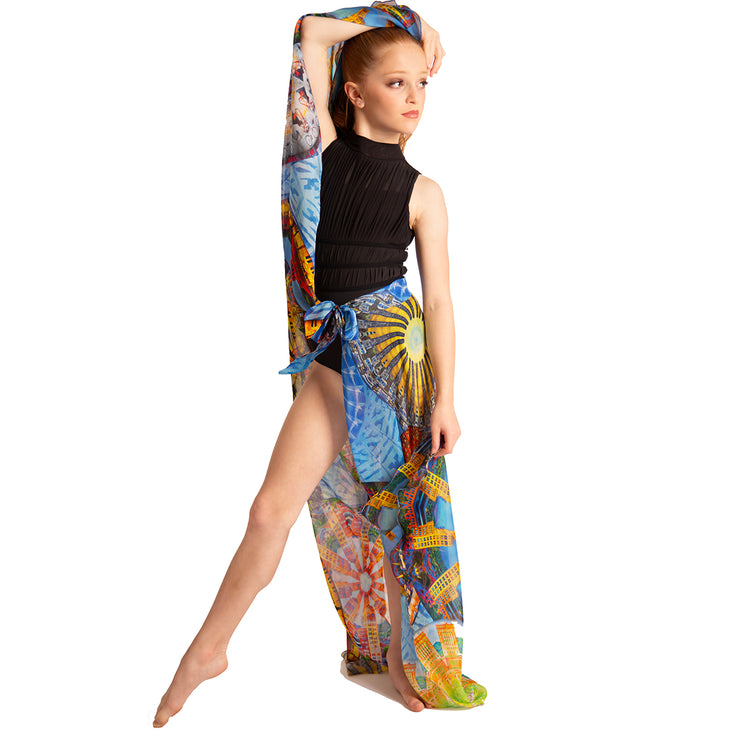 Custom Silk 3/4  Wrap Skirt - Custom Designs