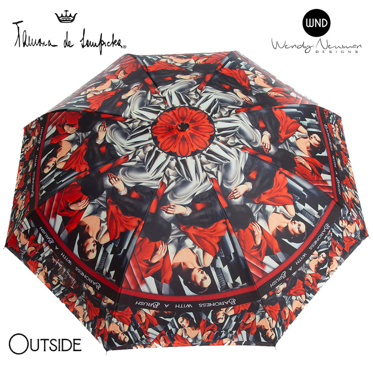 Wendy Newman Designs Tamara reverse Umbrella outside