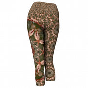 Birds of a Feather Zoo Yoga Capris backWendy Newman Designs