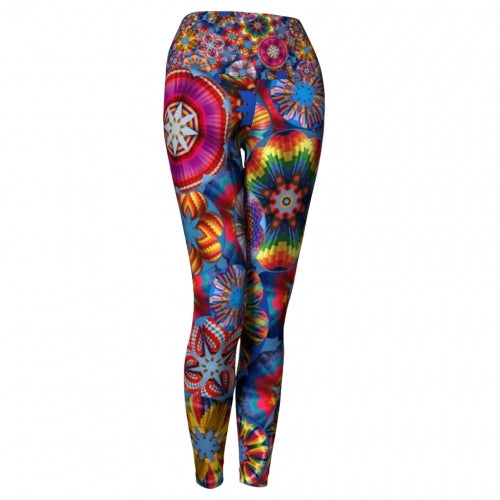 Fiesta Balloon Yoga Leggings Wendy Newman Designs