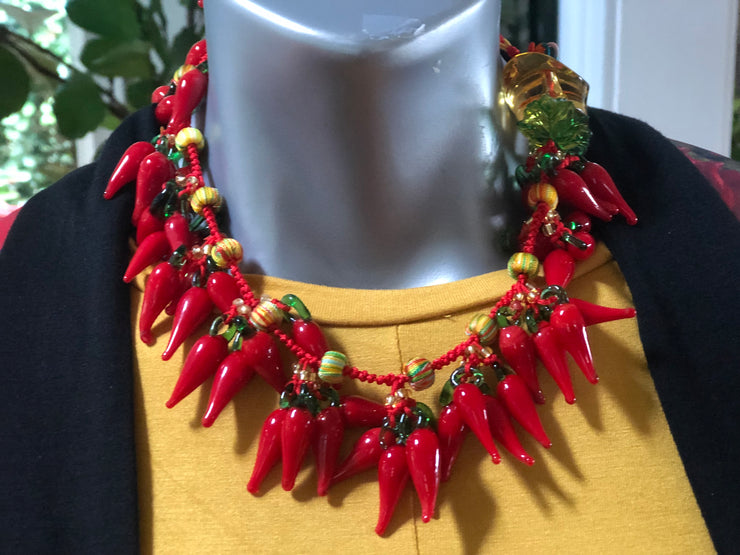 Chow Chow Festival Chili Pepper Necklace