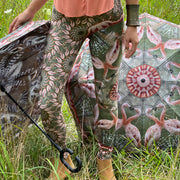 Flamur Critter Collection Reverse Umbrella Wendy Newman Designs  with flamingo leggings 