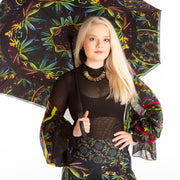 Coriander Spice  Umbrella Wendy Newman Designs neon hemp