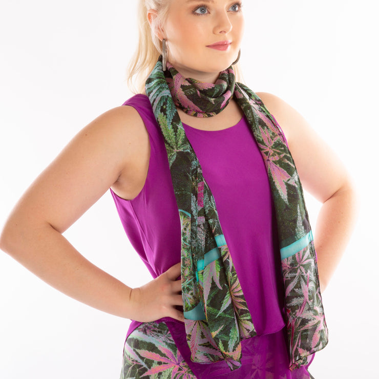 Fenugreek spice scarf Wendy Newman designs  wrap tie