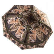 Giraffe/Cougar Zoo Reverse Umbrella Wendy Newman Designs outside