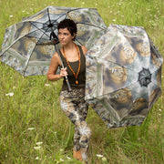 Leo Zoo Yoga Leggings and umbrella Wendy Newman Designs