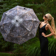 'Charlie Chimp' Zoo Fan Umbrella Wendy Newman Designs outside