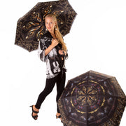 Ebony Music Reverse umbrella Wendy Newman Designs and kimono