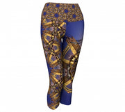 London World Tour Yoga Capris  Wendy Newman Designs front