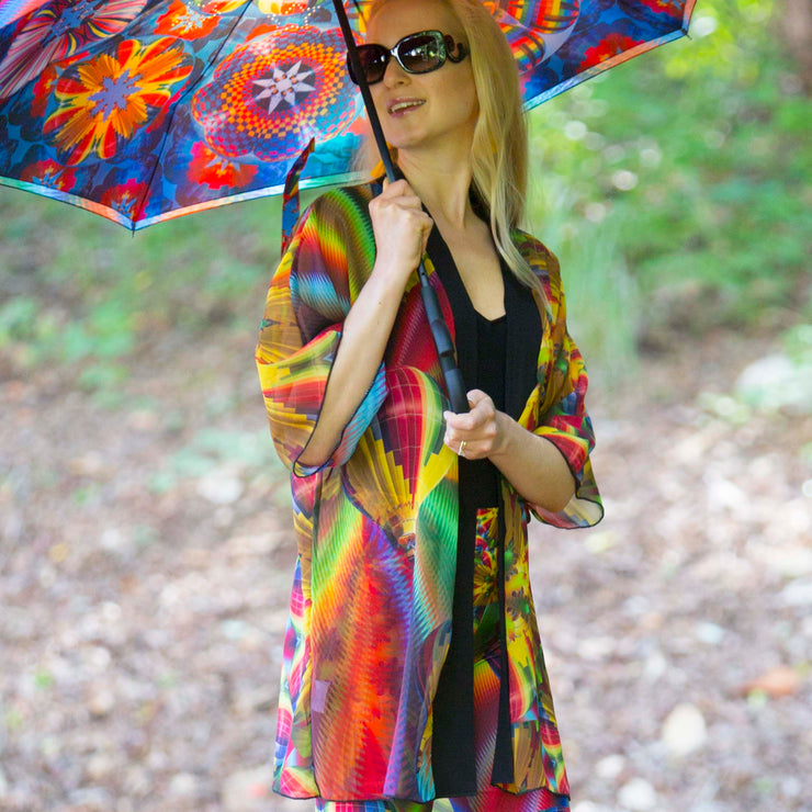 Rainbow Balloon Kimono Wendy Newman Designs 2