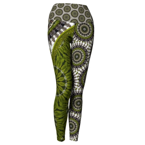 Pineapple - Charleston Yoga Leggings front Wendy Newman Designs
