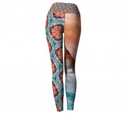 San Francisco World Tour Yoga Leggings Wendy Newman Designs back