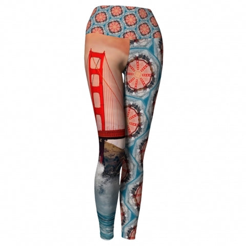 San Francisco World Tour Yoga Leggings front 1