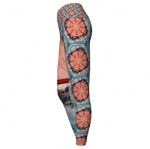 San Francisco World Tour Yoga Leggings Wendy Newman Designs side