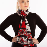 Sumad spice scarf Wendy Newman designs loop tie