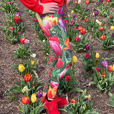 Tulip yoga leggings Wendy Newman Designs