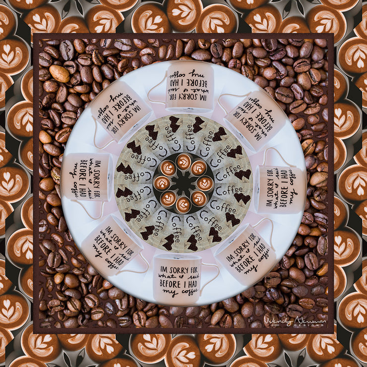 Latte Coffee Scarf Wendy Newman Designs
