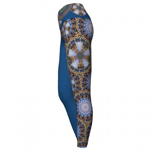 Deliquescence Charleston Yoga Leggings left side view Wendy Newman Designs