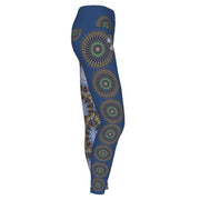 Deliquescence Charleston Yoga Leggings right side view  Wendy Newman Designs