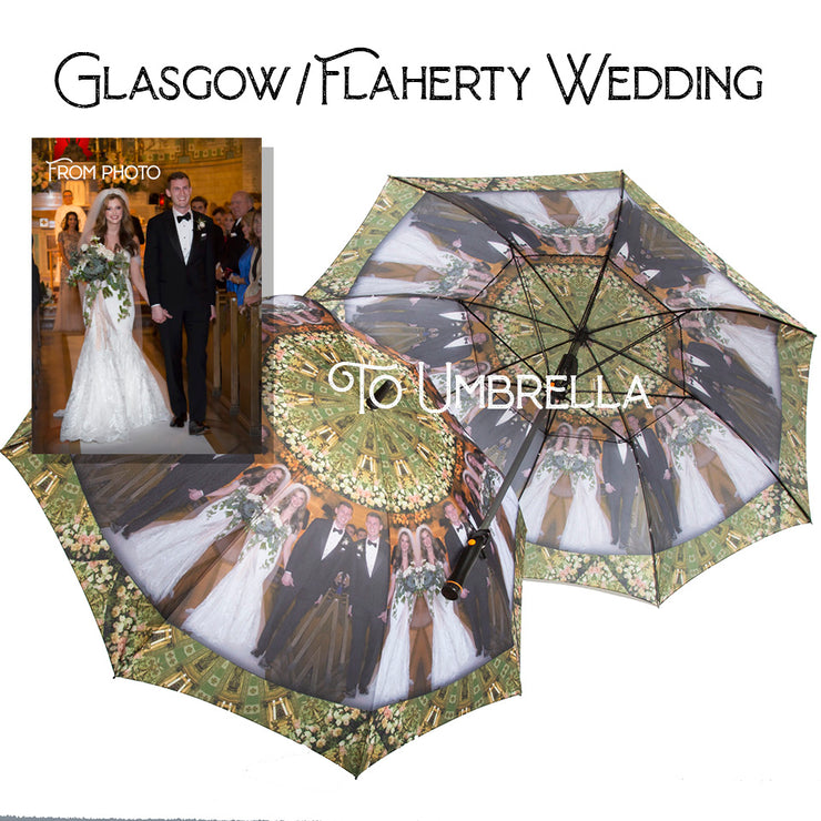 Custom Umbrella from your photo lWendy Newman Designs Wedding firm